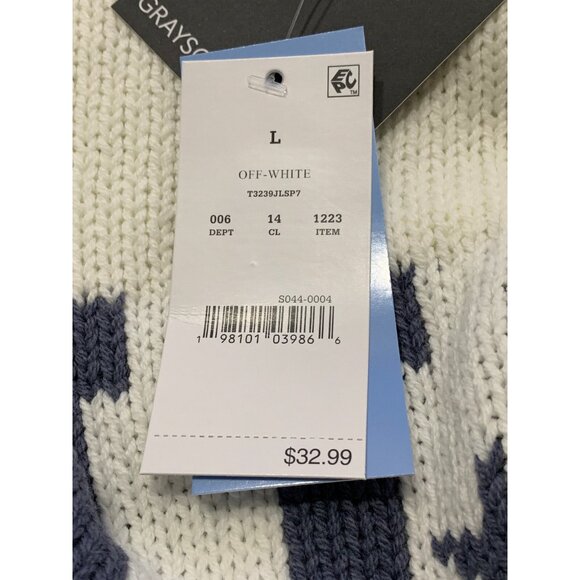 Large - Womens USA Graphic Sweater - Off-White - Grayson Threads - Picture 5 of 6